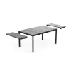 KETER Masă de grădină extensibilă Deco Porto Nova extensibilă 160-240 gri/negru
