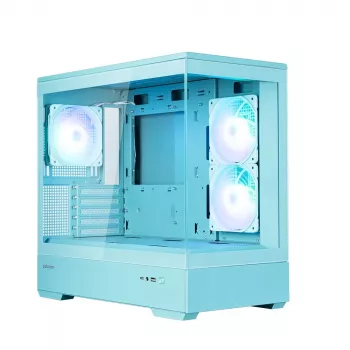 Carcasă PC Zalman P30 V2, mATX Mini Tower, 3 ventilatoare ARGB 120mm, mentă