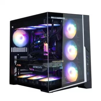 Carcasă PC Zalman D40F, ATX Mid Tower, 7 ventilatoare FRGB 120mm, neagră