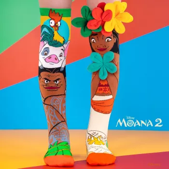 Șosete pentru copii până la genunchi MADMIA Vaiana Moana 2 cu flori 3D Maui Disney / MD026