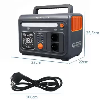 Stație de alimentare portabilă Orllo 1200W/1500W Stocare energie LIFEPO4 EVE