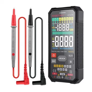 Multimetru digital universal Habotest HT127B True RMS 6000 counts, auto-ranging, cu NCV și temperatură