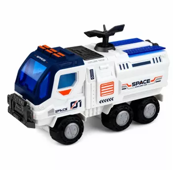 Set mare spațial LEAN TOYS: stație, rachetă, navetă, vehicul de explorare, astronauți