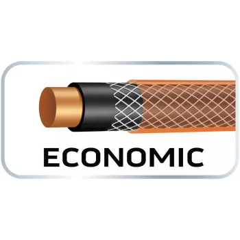 Furtun de grădină NEO TOOLS 15-802 1/2 inch x 50 m cu 4 straturi, presiune de rupere 25 bar, rezistent la UV și alge, PVC flexibil fără răsucire, verde