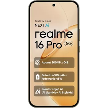 Smartphone realme 16 Pro 5G 8/512GB Master Gold