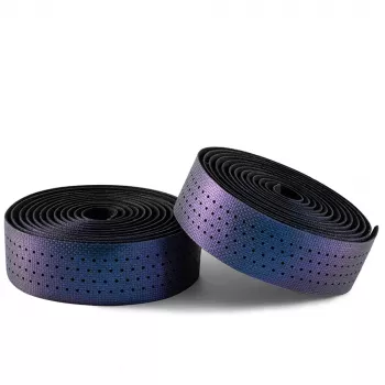 Bandă de ghidon Rockbros din silicon perforată cu efect cameleon - violet