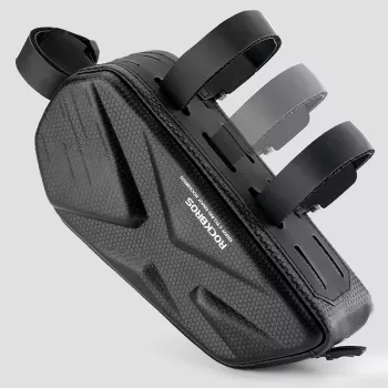 Rockbros bicycle bag, stiffened, for frame, for top tube 1.4l – black