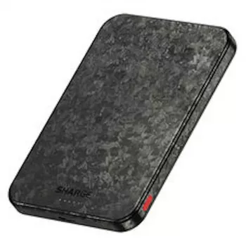 Powerbank SHARGE CarbonMag 5K, 15W Qi, 20W USB-C - 5.000mAh, negru