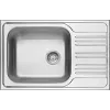 Chiuvetă de bucătărie din oțel DEANTE ZEX 311B cu 1 cuvă și scurgător, inox, reversibilă, 780x435 mm