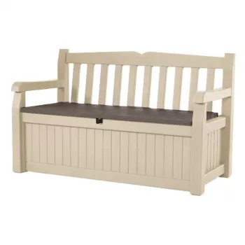 KETER bancă de depozitare Eden bancă de grădină 265L bej