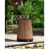 KETER Flowerpot Deco Conic Planter Tall Venetian Brown