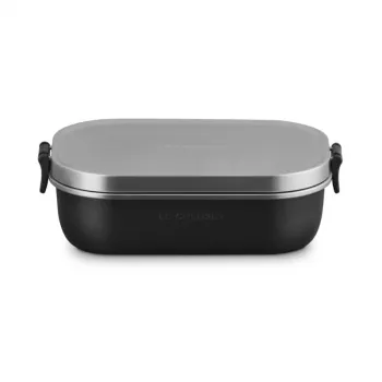 Cutie de prânz LE CREUSET ON THE GO 900ml neagră mat