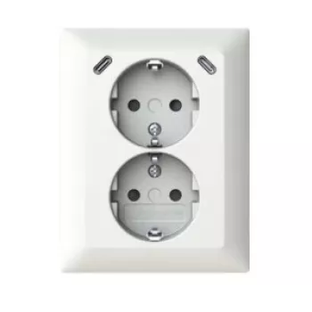 Priză dublă USB ABB 202EUJRB2USBC-914 Safety+ 2x USB C 2TKA00006018