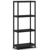 Raft KETER cu 4 niveluri Shelf 60 cu 4 rafturi 60x30x135cm negru