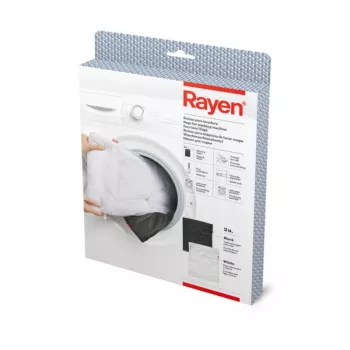 Set de 2 saci de spălare RAYEN pentru rufe 50x40cm negru/alb
