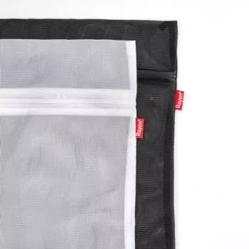 Set de 2 saci de spălare RAYEN pentru rufe 50x40cm negru/alb