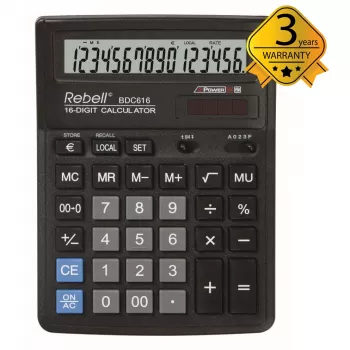 Calculator de birou Rebell BDC616, 16 cifre