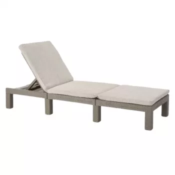 KETER Jaipur sun lounger with cushion beige