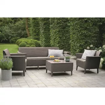Set de mobilier de grădină KETER Salemo 3 Seater Set bej