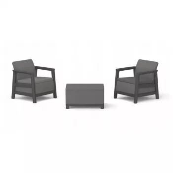 Set de mobilier de grădină KETER Scandi Linea pentru balcon, gri