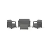 Set de mobilier de grădină KETER Scandi Linea 2 locuri, gri