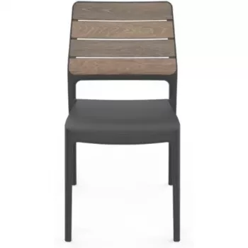 KETER Garden chair Deco Porto walnut/gray