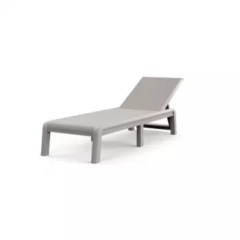 KETER Atlas sun lounger with cushion light beige