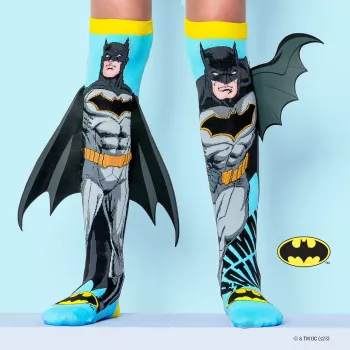 MADMIA Șosete pentru copii până la genunchi DC Comics / Batman cu aripi 3D / MB001