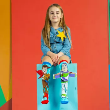 MADMIA Șosete pentru copii până la genunchi Toy Story Buzz Chudy Woody / Md018
