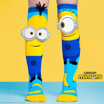 Șosete pentru copii până la genunchi Skarpetki Gogle Minionki 3d Minions / Madmia / Nb001