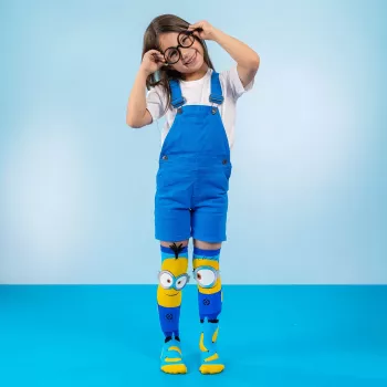 Șosete pentru copii până la genunchi Skarpetki Gogle Minionki 3d Minions / Madmia / Nb001