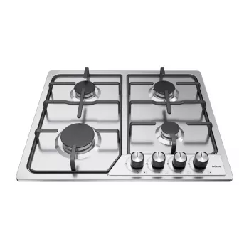 Aragaz pe gaz independent ISEASY MGBG-604C cu cuptor de 65L și grill, oțel inoxidabil
