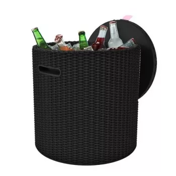 Masă de grădină/cutie de depozitare KETER Cool Stool maro