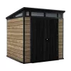 KETER Garden shed Deco Pent 7x7 ash wood tone