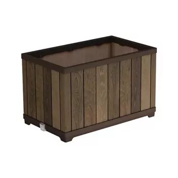 KETER ghiveci dreptunghiular Deco Walnut