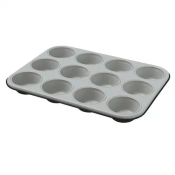 Formă de copt Ballarini pentru 12 brioșe 27x35cm