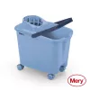 Găleată MERY 14L cu roți cu fixare prin împingere albastră