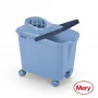 Găleată MERY 14L cu roți cu fixare prin împingere albastră