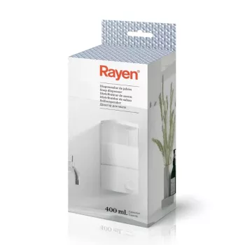 Dozator de săpun lichid RAYEN / alb / 400ml