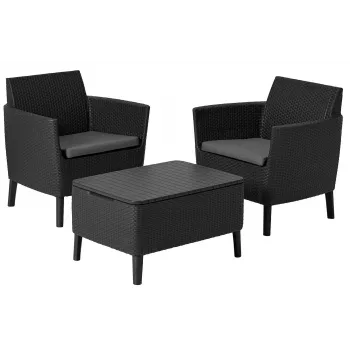 Set de mobilier de grădină KETER Salemo Balcony Set, gri
