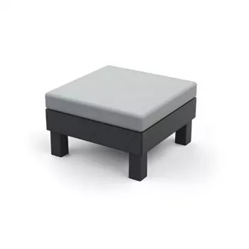 Taburet/masă de grădină KETER Element cu pernă, gri/gri deschis