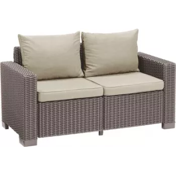 KETER Garden sofa California 2 Seater Sofa beige