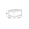 Masă de grădină/cutie de depozitare KETER Scandi Storage Table gri