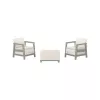Set de mobilier de grădină KETER Scandi Linea Balcony Set, gri pietriș/verde salvie aspect piatră