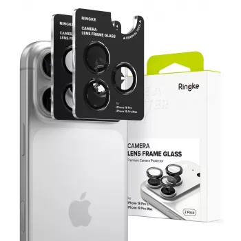 Protecție cameră RINGKE CAMERA FRAME PROTECTOR 2-PACK IPHONE 18 PRO / PRO MAX negru