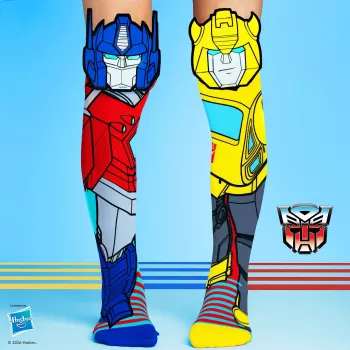 Șosete pentru copii până la genunchi MADMIA Transformers Optimus Bumblebee 3D / Mm247