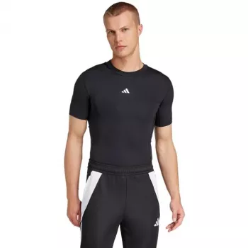 Tricou adidas Techfit cu mânecă scurtă pentru bărbați negru JP4674 2XL