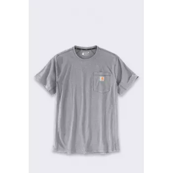 Tricou Carhartt Force Mid Pocket gri melange