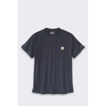 Tricou Carhartt Force Midweight cu buzunar bleumarin