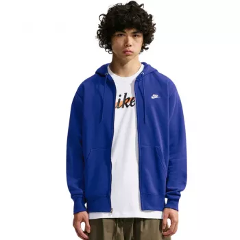 Hanorac Nike Club BB FZ Hoodie pentru bărbați albastru FN3861 455 S